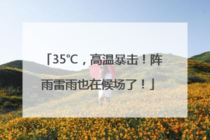 35℃，高温暴击！阵雨雷雨也在候场了！