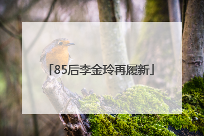 85后李金玲再履新