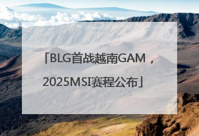 BLG首战越南GAM，2025MSI赛程公布